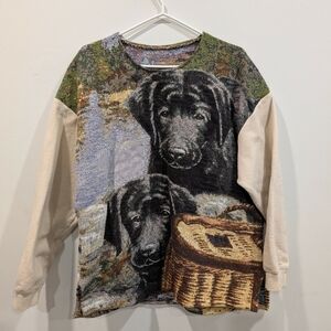 Upcycled, Handmade Tapestry Dog pullover